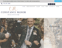 Tablet Screenshot of constancemanor.com